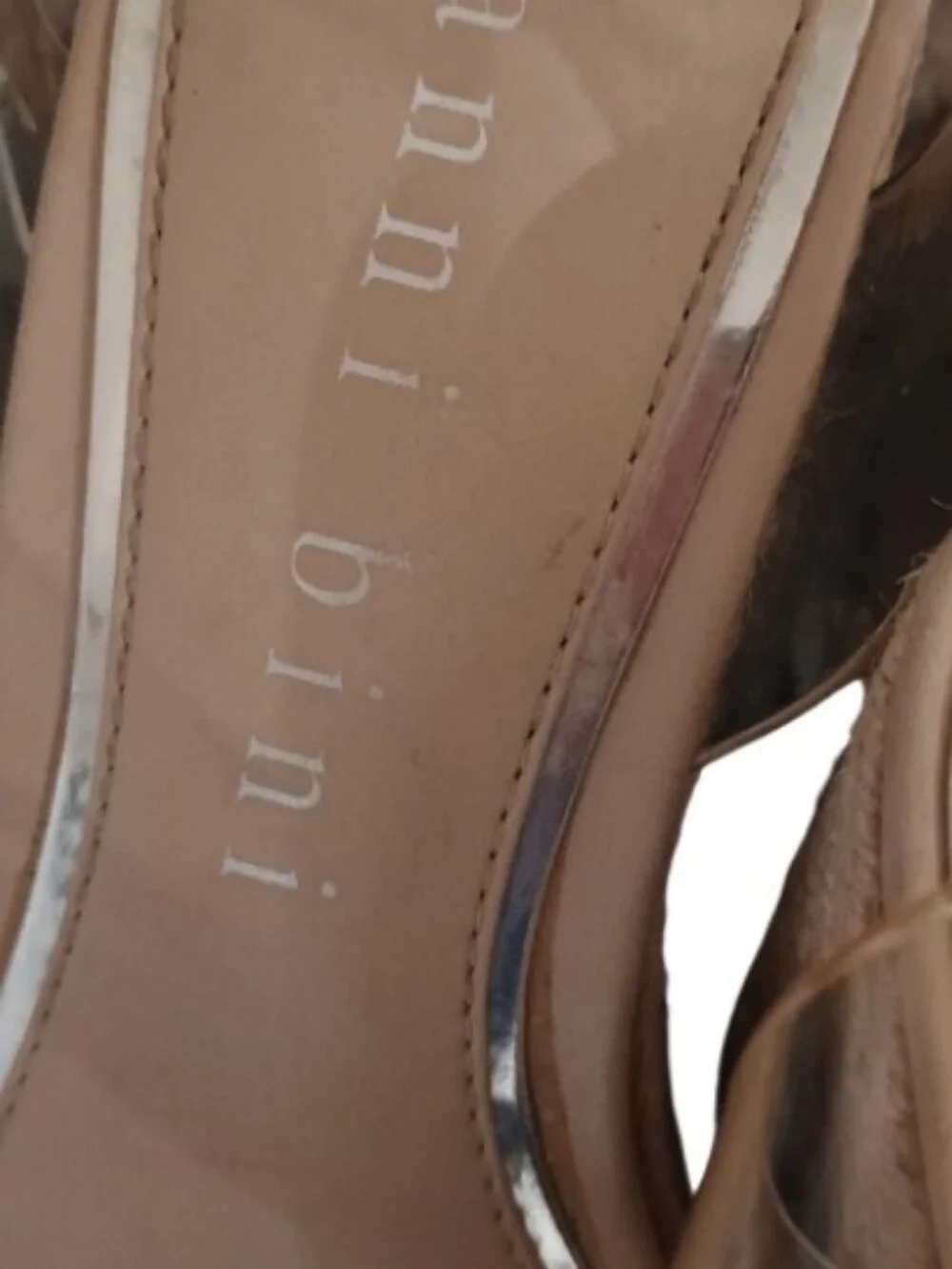 Gianni Bini Beige Espadrille Wedge Sandals with Ankle Strap